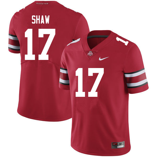 Ohio State Buckeyes #17 Bryson Shaw College Football Jerseys Sale-Scarlet